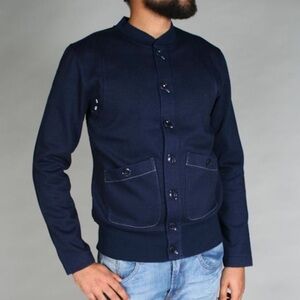 YMC Jacket Indigo Chore Button Sweater Small You Must Create